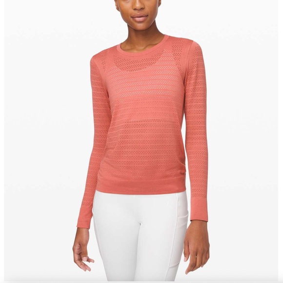 Lululemon Breeze By Long Sleeve Squad, Copper Clay - Picture 1 of 5